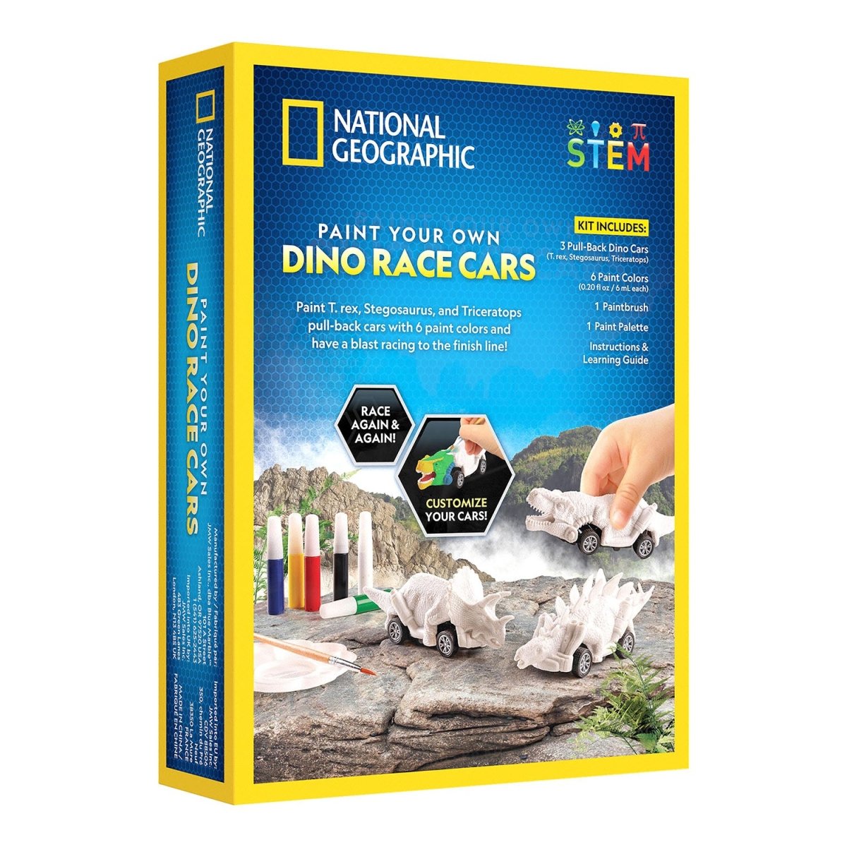 NG PAINT YOUR OWN DINO RACE CARS - Premium for Kids in Qatar | Toysaro.com